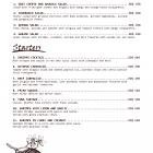 New menu of the Maria restaurant