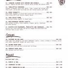 New menu of the Maria restaurant