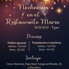 la Nochevieja en el Restaurante María