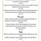 Mother´s Day special menu