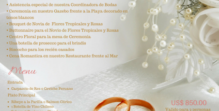 Paquetes de boda! Paquetes de boda!