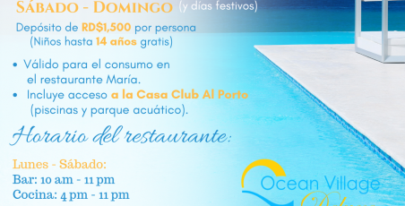 Pasadía en el Restaurante Maria