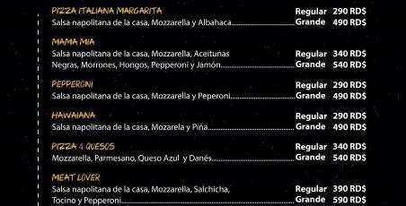 Delivery menu updates Delivery menu updates