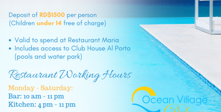 Daypass at Restaurant Maria