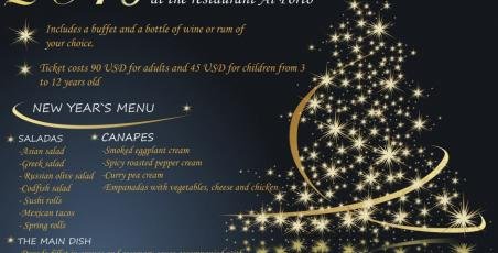 New Year 2018 celebration at the restaurant Al Porto!