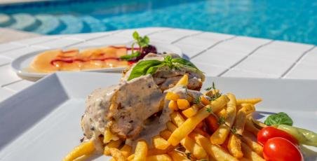 Special dish of the week at the Restaurant Maria. Special dish of the week at the Restaurant Maria.