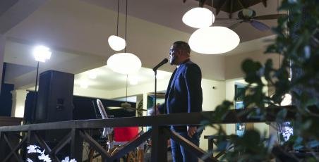 Humor show of the Dominican comedian Jochy Jochy at Restaurant Maria