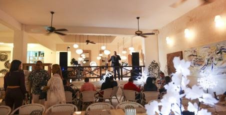 Humor show of the Dominican comedian Jochy Jochy at Restaurant Maria