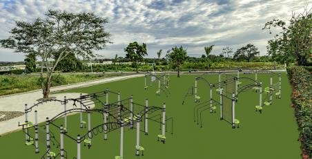 New outdoor fitness equipment New outdoor fitness equipment
