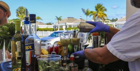 Circus Pool Party at Restaurant Maria