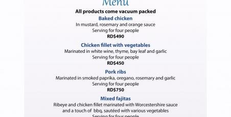 Frozen semi-finished products added to the delivery menu