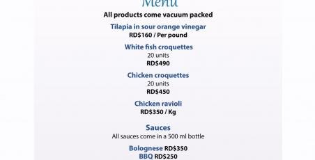 Frozen semi-finished products added to the delivery menu