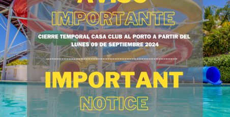 Casa Club Al Porto will be temporarily closed! Casa Club Al Porto will be temporarily closed!