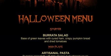 Halloween dinner at the Restaurant Maria Halloween dinner at the Restaurant Maria