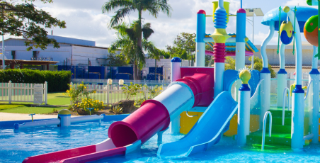 The fun has just begun at our new children's water park!