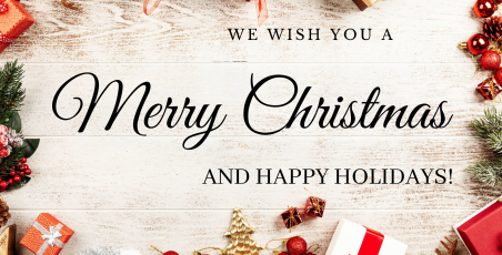 Merry Christmas and Happy Holidays!