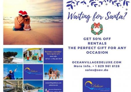 Get 50% off rentals at Ocean Village Deluxe!