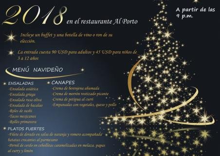 Año Nuevo 2018 en el restaurante Al Porto!