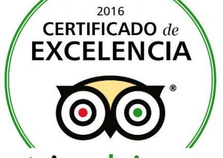 Certificado de Excelencia de Tripadvisor 2016