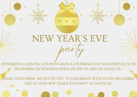 CELEBRATE NEW YEAR'S EVE AT SANTA FE!