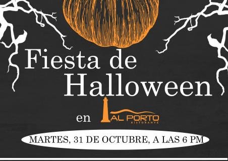 Fiesta de Halloween en restaurante Al Porto!