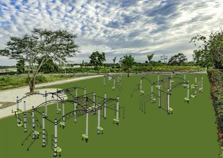 New outdoor fitness equipment