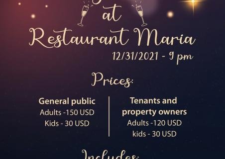 New Year´s Eve at the Restaurant Maria