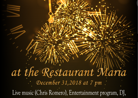 NEW YEAR DELUXE 2018 – MARIA RESTAURANT
