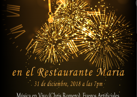 AÑO NUEVO DELUXE 2018 - RESTAURANTE MARIA