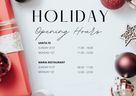 Special Hours for New Year's