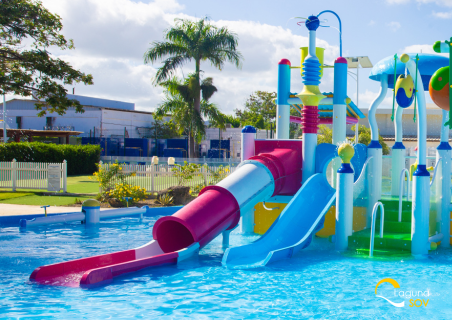 The fun has just begun at our new children's water park!