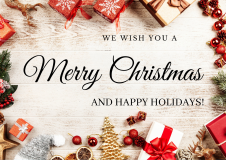 Merry Christmas and Happy Holidays!