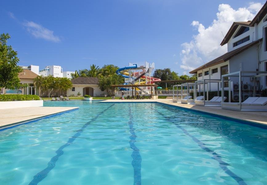 Olympic swimming pool in Sosua Ocean Village. Olympic swimming pool in Sosua