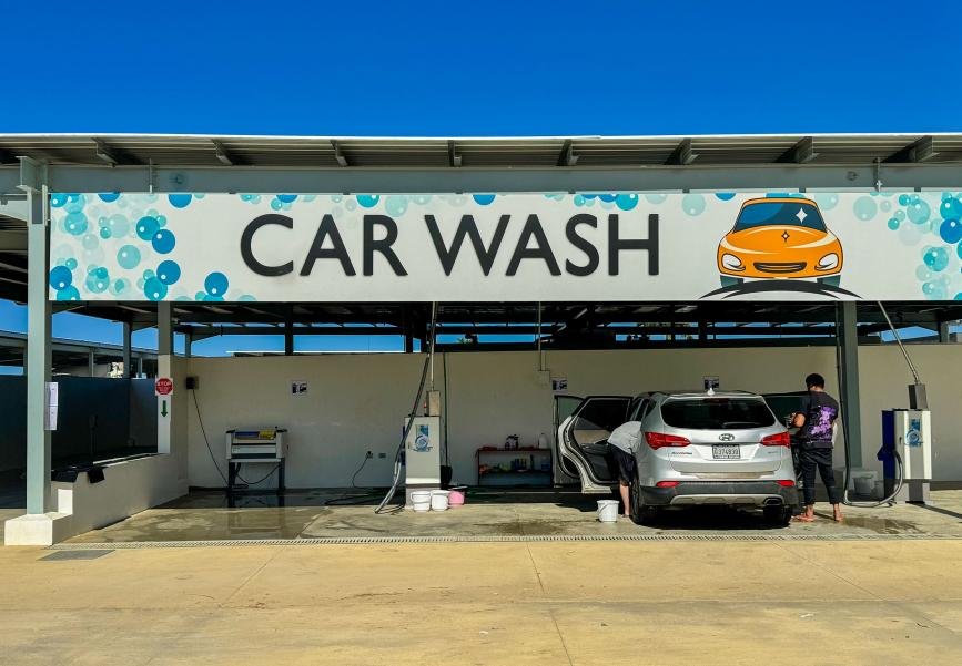 Car wash at Sosua Ocean Village Car wash at Sosua Ocean Village